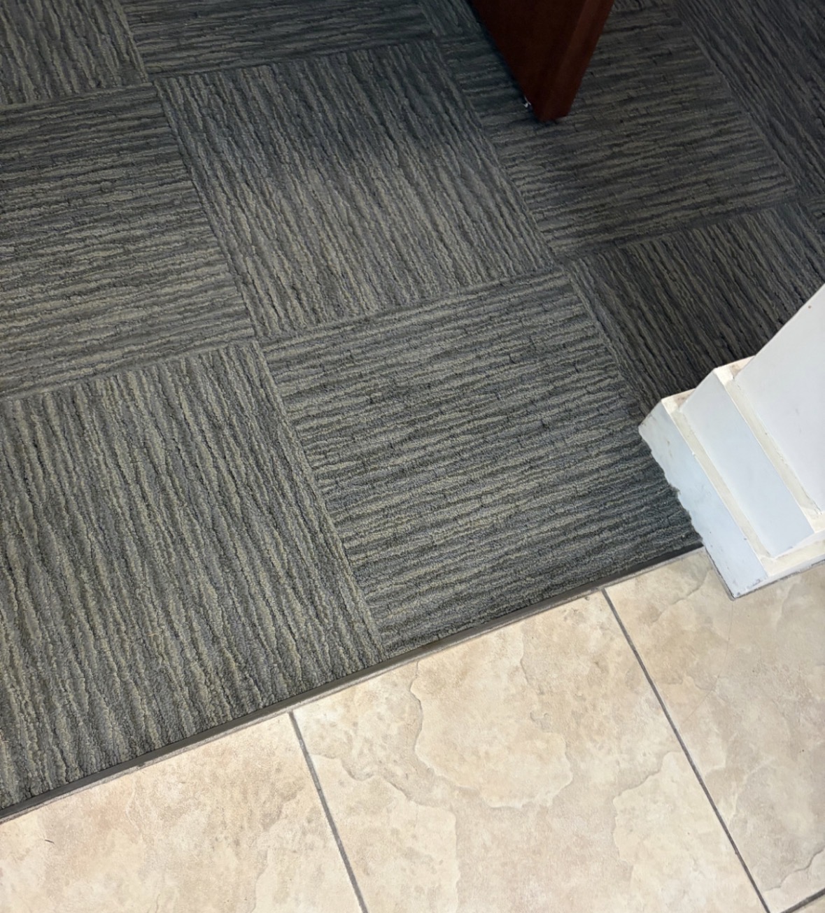 After: a refreshed carpet after scrubbing and restoration